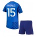 Kroatia Mario Pasalic #15 Bortedraktsett Barn VM 2026 Korte ermer (+ Korte bukser)
